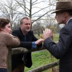 Emily Blunt, Christopher Nolan und Cillian Murphy am Set von "Oppenheimer" © 2023 Universal Pictures